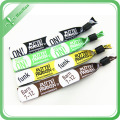 Colorful Festival Polyester Event Fabric Woven Wristband